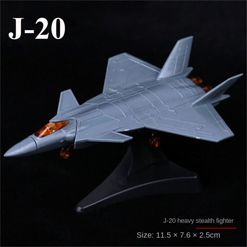 Mini Aircraft Airplane Fighter Model, Military Plastic Toy with Base,Paintable，F22 J20 J10 EF2000 MI8 MI24 AV-8A F-5E F15 F/A-18 UH1H MI8 SU25 SU30