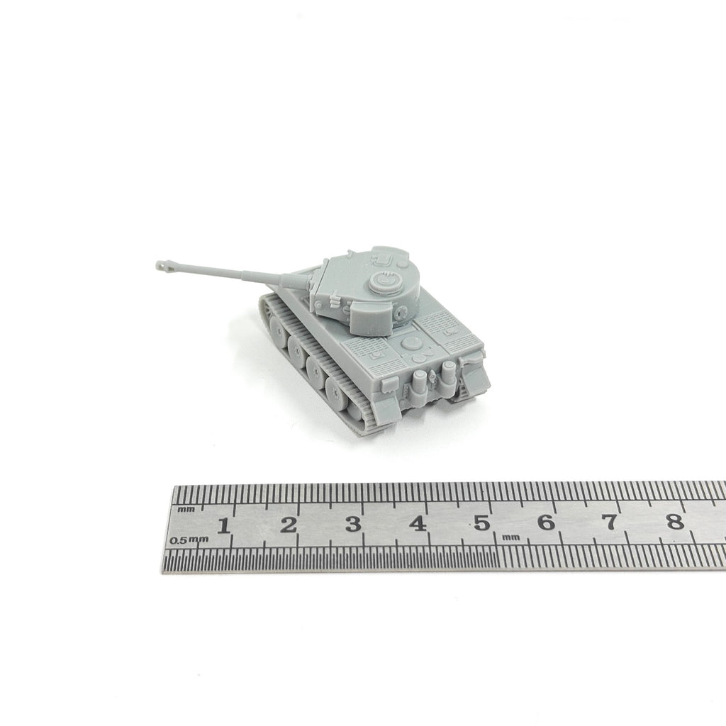 WWII German Tiger I Heavy Tank,3D Printed,1/144 Mini Tank Model,Resin