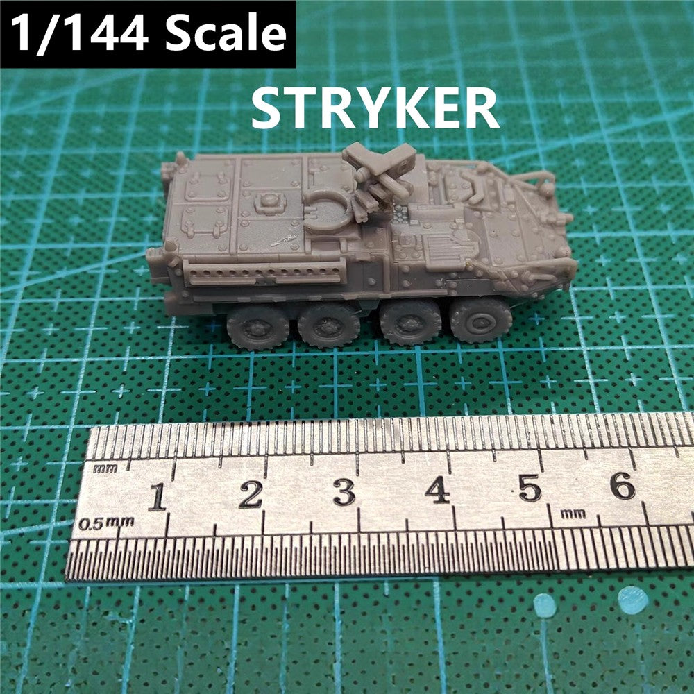 US Army Stryker Armored Car,3D Printed,1/144 Scale Mini Tank Model,Resin