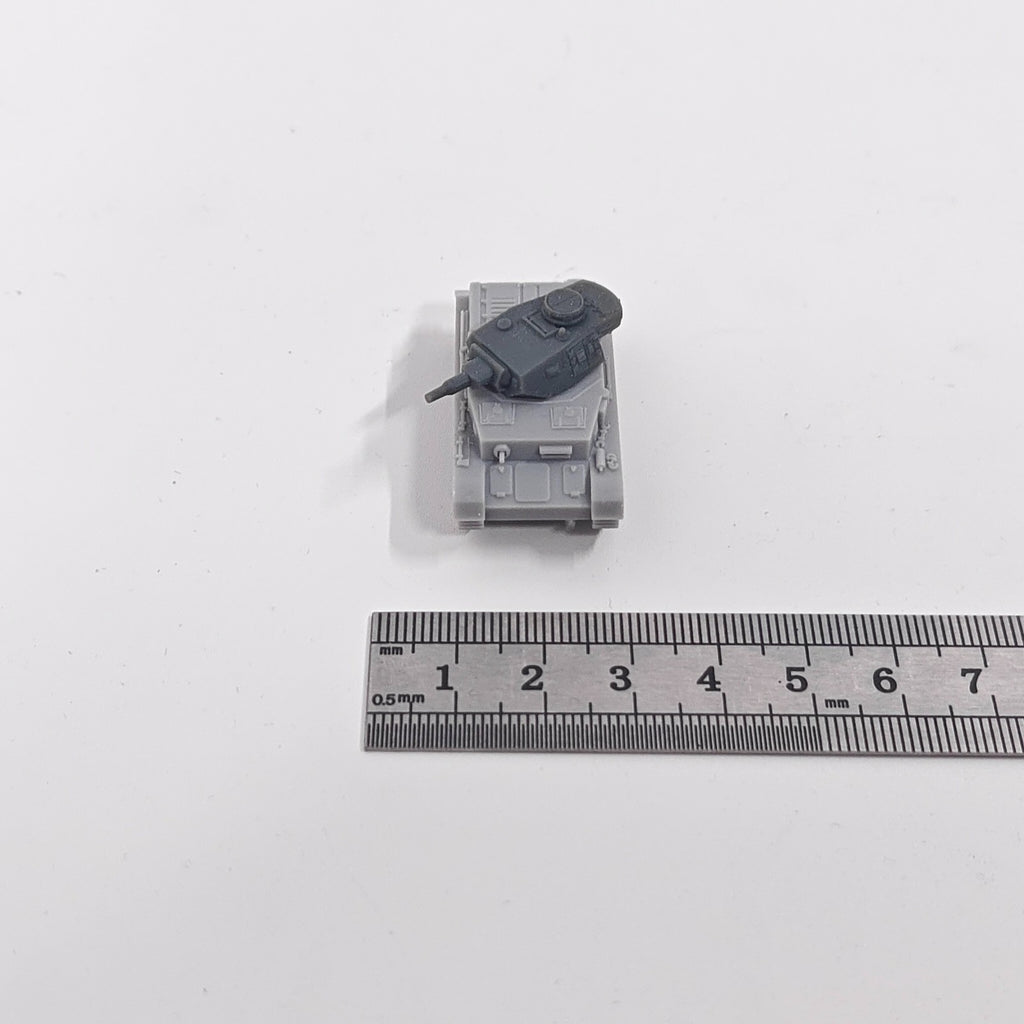 WWII German Panzer IV Ausf F1 Tank,3D Printed,1/144 Scale Mini Tank Model,Resin