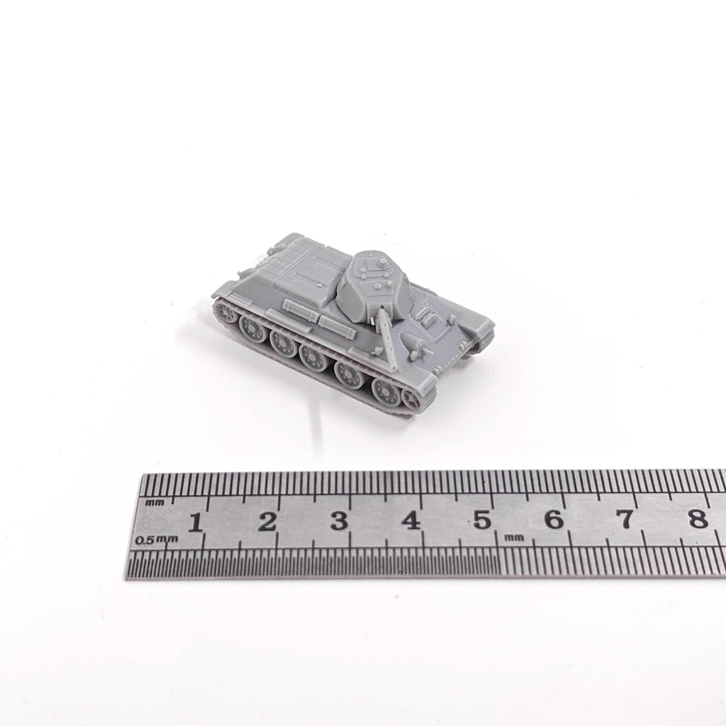 WWII Soviet T-34-76 Medium Tank,3D Printed,1/144 Scale Mini Tank Model,Resin