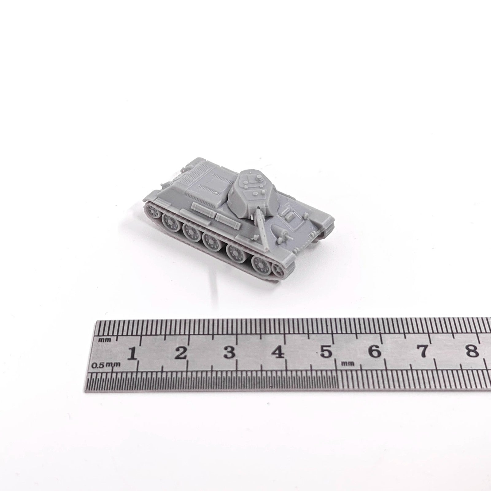 WWII Soviet T-34-76 Medium Tank,3D Printed,1/144 Scale Mini Tank Model,Resin
