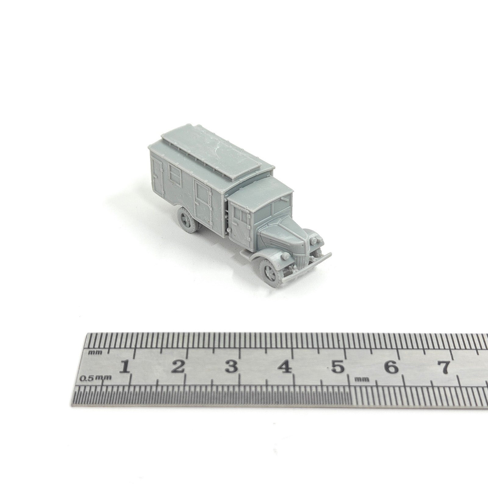 WWII German V3000 Military Medical Vehicle,3D Printed,1/144 Mini Model,Resin