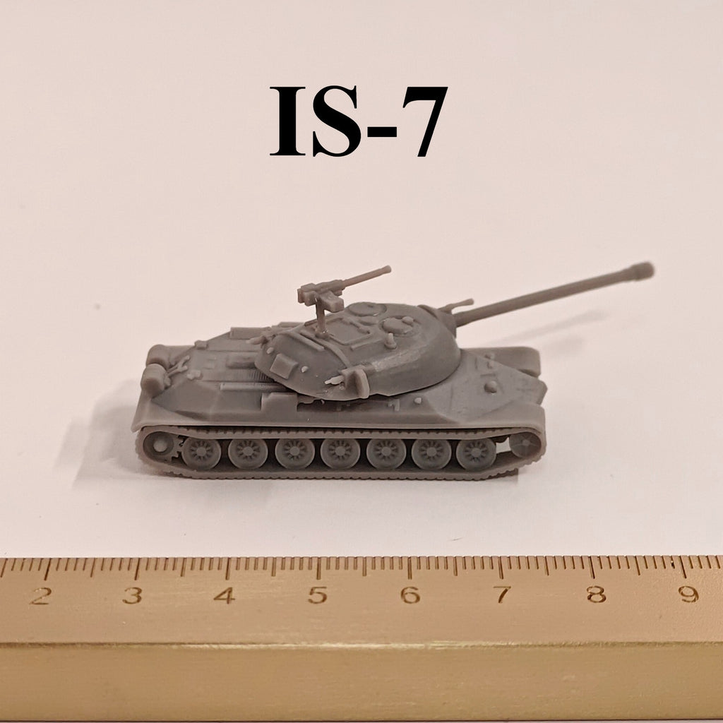 Soviet IS-7 Heavy Tank,3D Printed,1/144 Scale Mini Tank Model,Resin