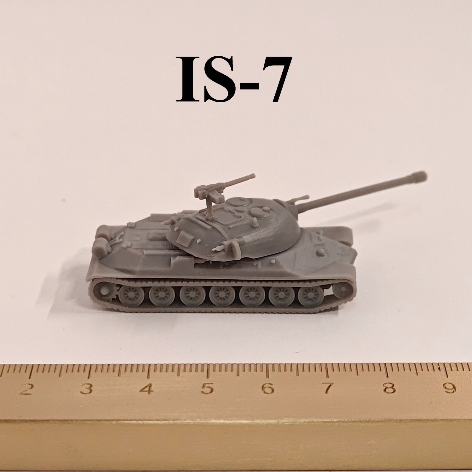 Soviet IS-7 Heavy Tank,3D Printed,1/144 Scale Mini Tank Model,Resin