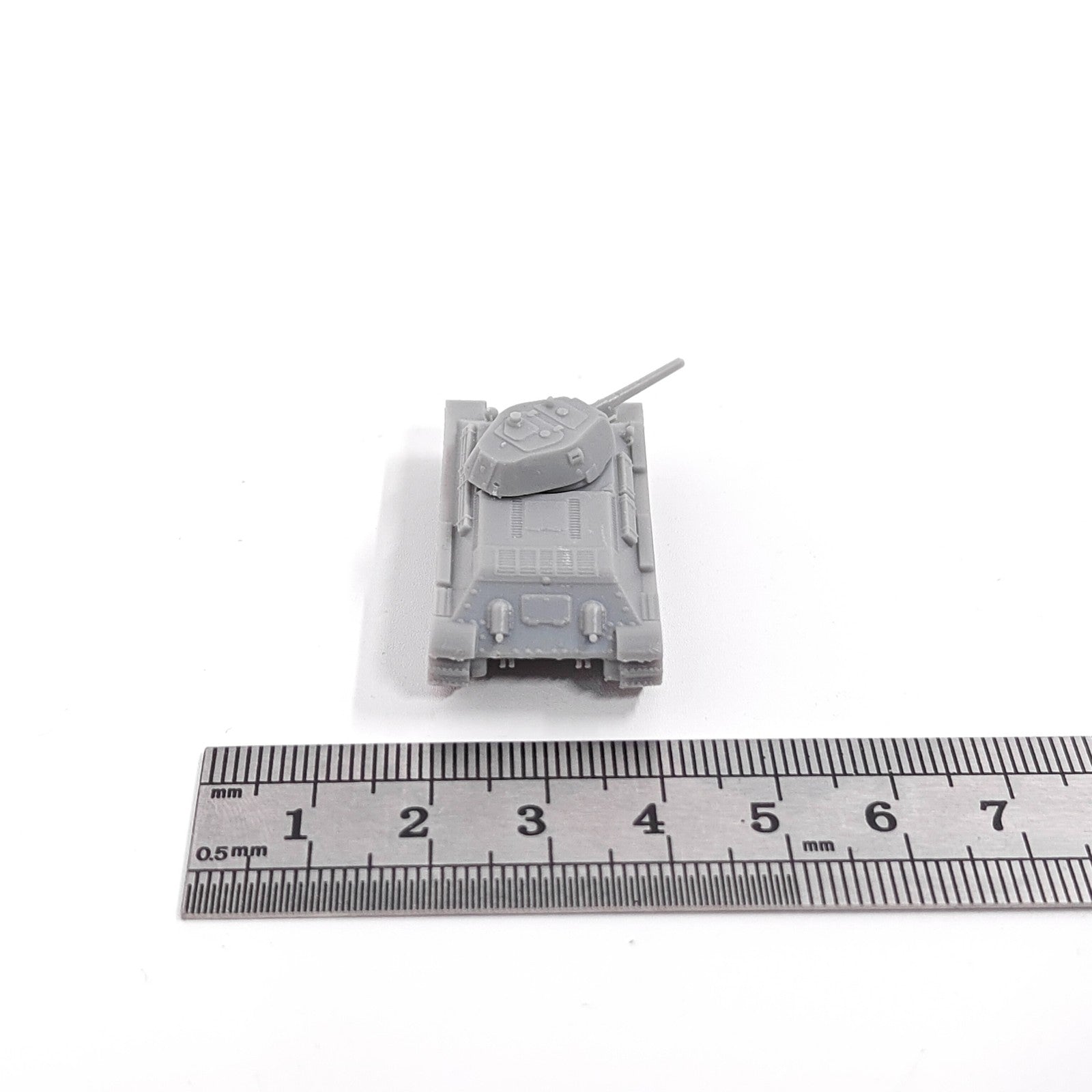 WWII Soviet T-34-76 Medium Tank,3D Printed,1/144 Scale Mini Tank Model,Resin