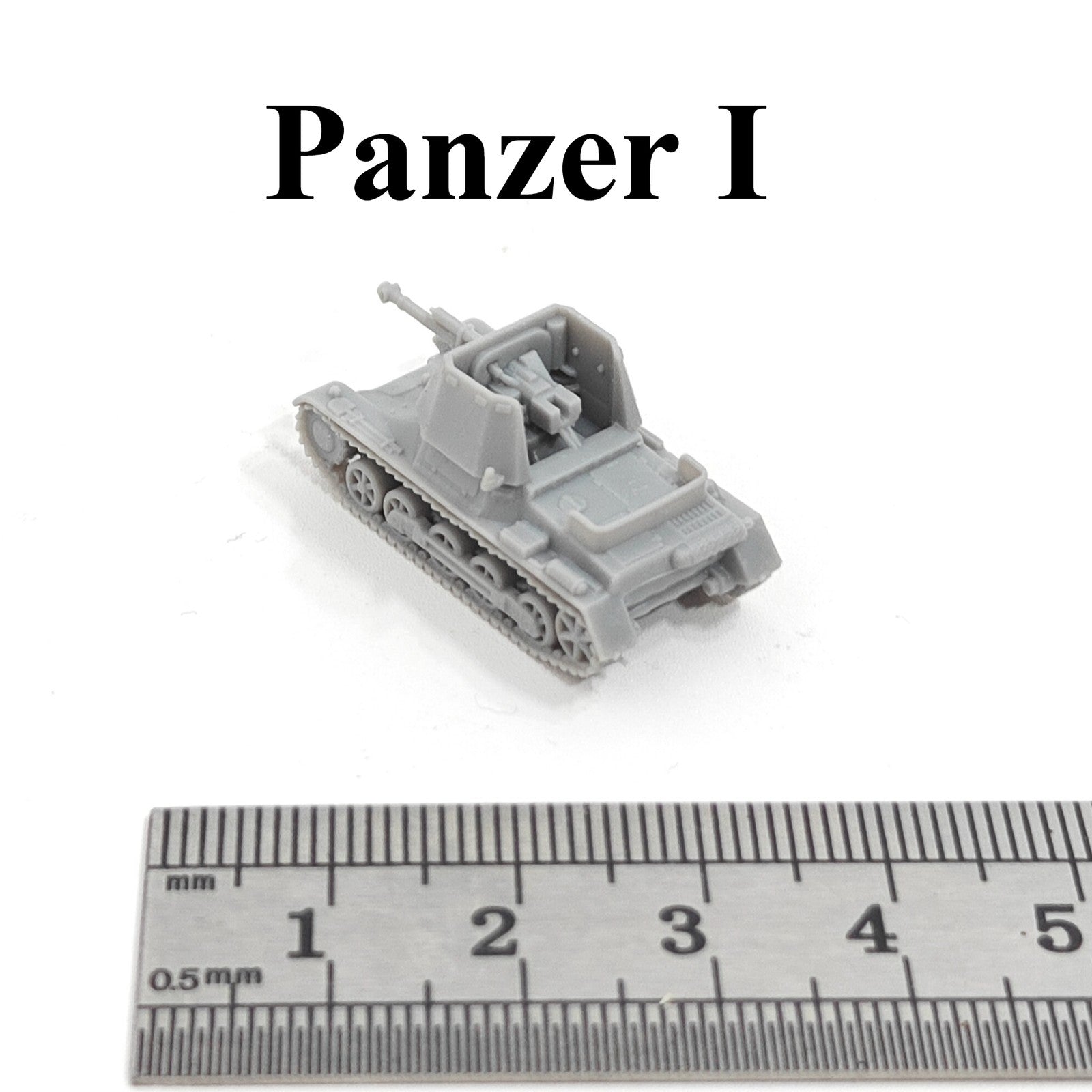 WWII German SdKfz 101 Panzer I Tank Destroyer,3D Printed,1/144 Scale Model,Resin