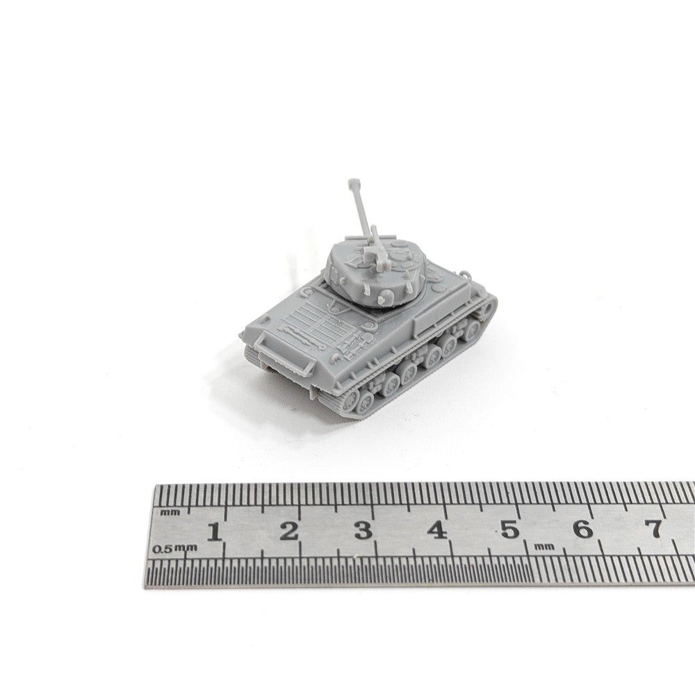 WWII US Army Sherman M4A3E8 Tank,3D Printed,1/144 Scale Mini Tank Model,Resin