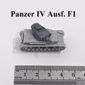 WWII German Panzer IV Ausf F1 Tank,3D Printed,1/144 Scale Mini Tank Model,Resin