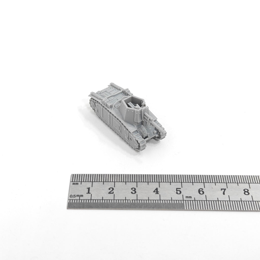 French 105 LeFH18B2 Tank, 3D Printed ,1/144 Scale Mini Tank Model,Resin