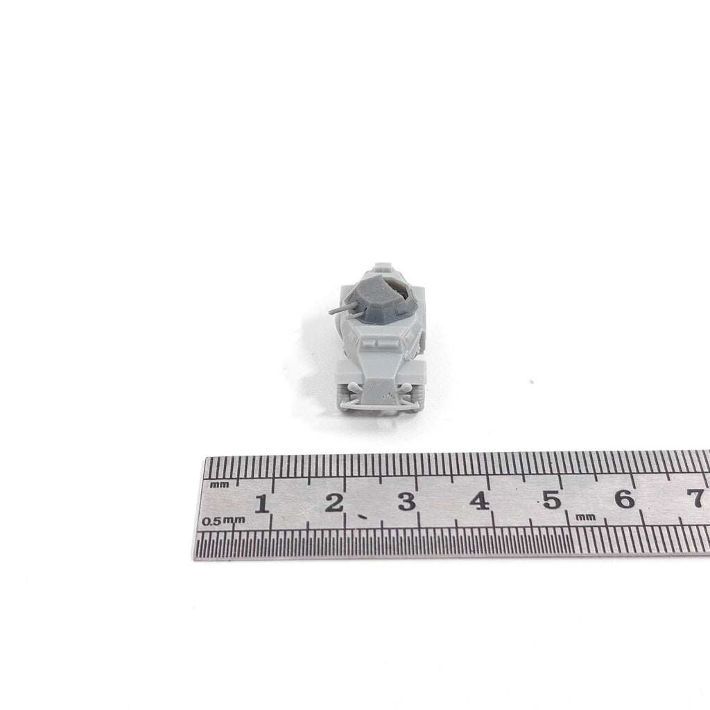 WWII German Sd.Kfz. 222  Armored Vehicle,3D Printed,1/144 Scale Mini Model,Resin