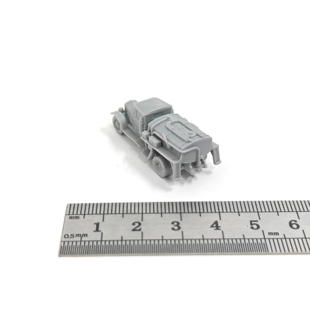 WWII Soviet ZIS-5-BZ Tanker Truck,3D Printed,1/144 Scale Mini Tank Model,Resin