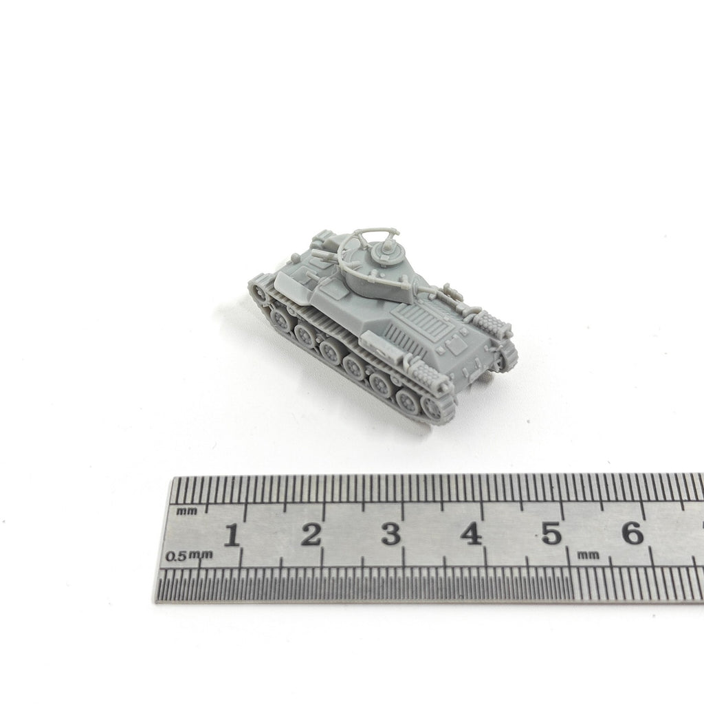 Japanese Type 97 Medium Tank,3D Printed,1/144 Scale Mini Tank Model,Resin