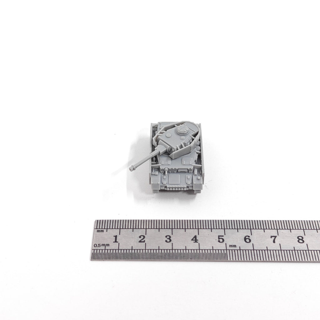 German Panzer IV ausf H Tank,3D Printed,1/144 Scale Mini Tank Model,Resin