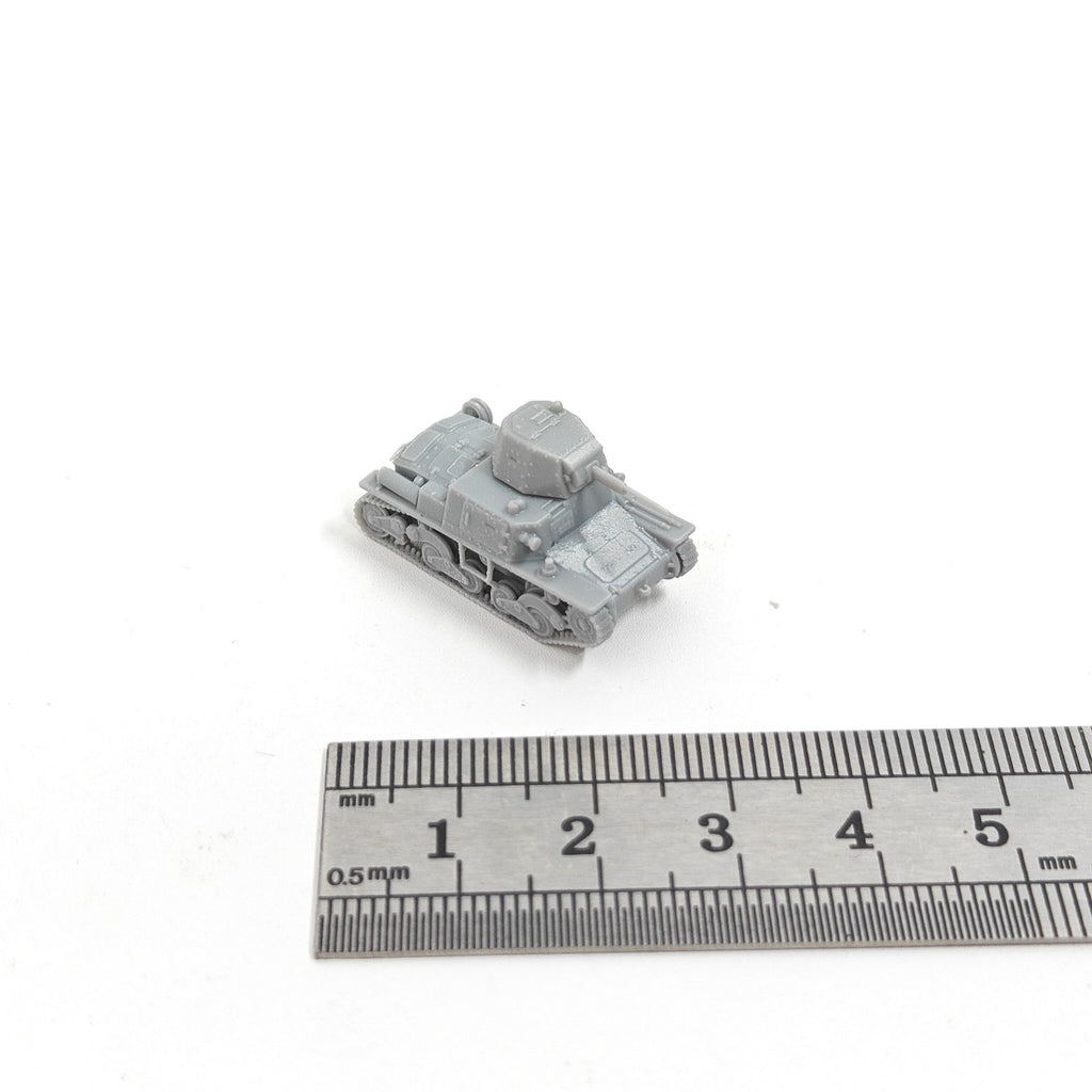 Italian L640 Light Tank,3D Printed,1/144 Scale Mini Tank Model,Resin