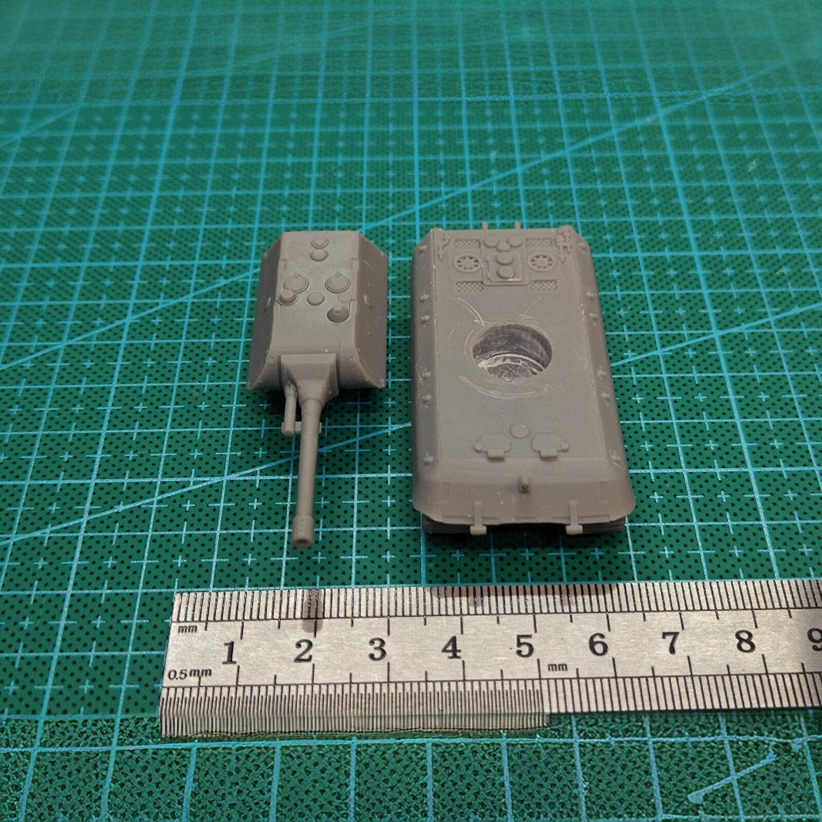 WWII German E-100 Super Heavy Tank,3D Printed,1/144 Scale Mini Tank Model,Resin