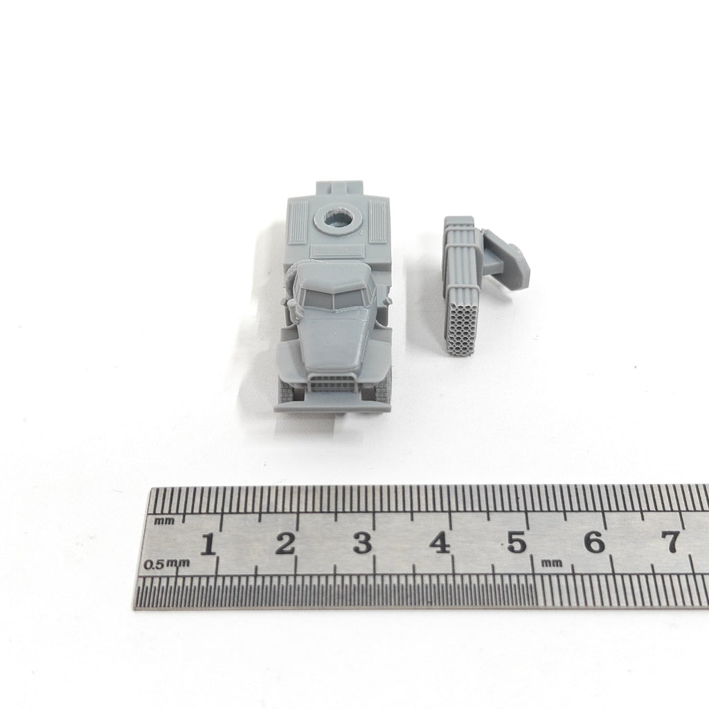 Soviet BM-21 Rocket Artillery,3D Printed,1/144 Scale Mini Tank Model,Resin
