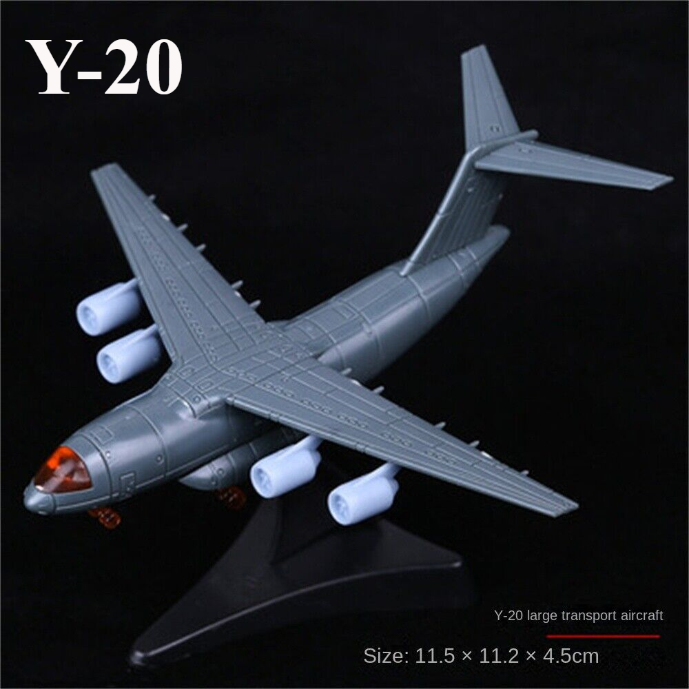 Mini Aircraft Airplane Fighter Model, Military Plastic Toy with Base,Paintable，F22 J20 J10 EF2000 MI8 MI24 AV-8A F-5E F15 F/A-18 UH1H MI8 SU25 SU30