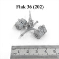 German 88 MM Flak 36 with Sd.Anh. 202,3D Printed,1/144 Scale Mini Model,Resin