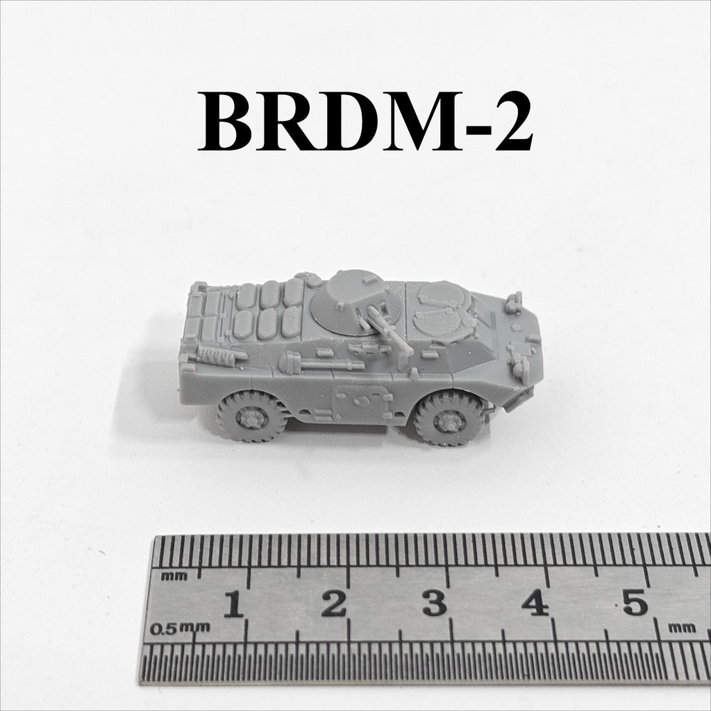 Soviet BRDM-2 Armored Vehicle,3D Printed,1/144 Scale Mini Tank Model,Resin