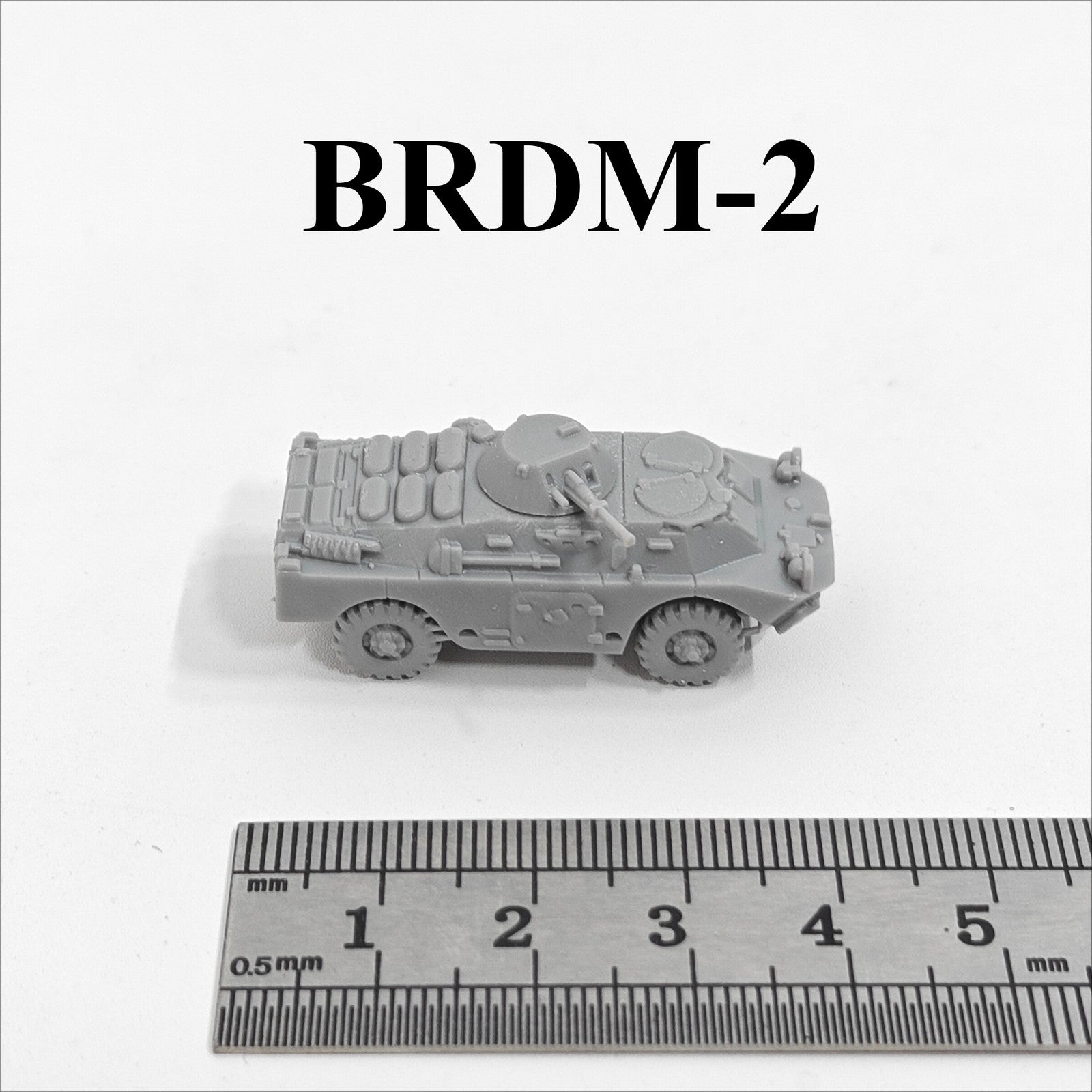 Soviet BRDM-2 Armored Vehicle,3D Printed,1/144 Scale Mini Tank Model,Resin