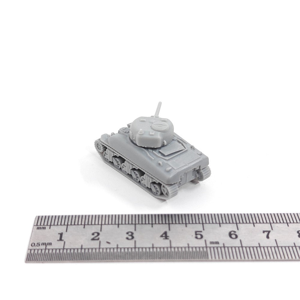 U.S. Army M4A1 Sherman Tank, 3D Printed ,1/144 Scale Mini Tank Model,Resin