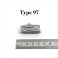 Japanese Type 97 Medium Tank,3D Printed,1/144 Scale Mini Tank Model,Resin
