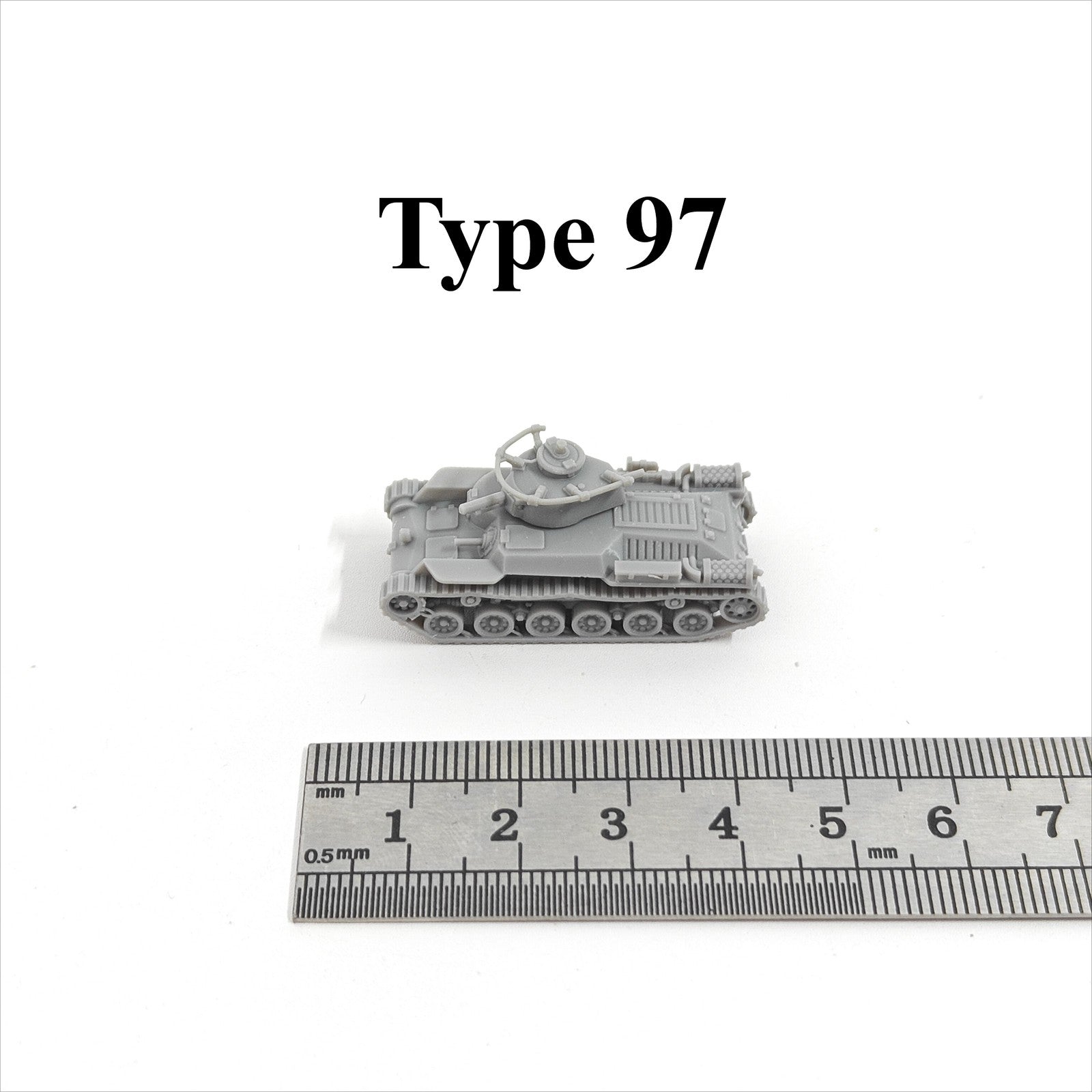 Japanese Type 97 Medium Tank,3D Printed,1/144 Scale Mini Tank Model,Resin