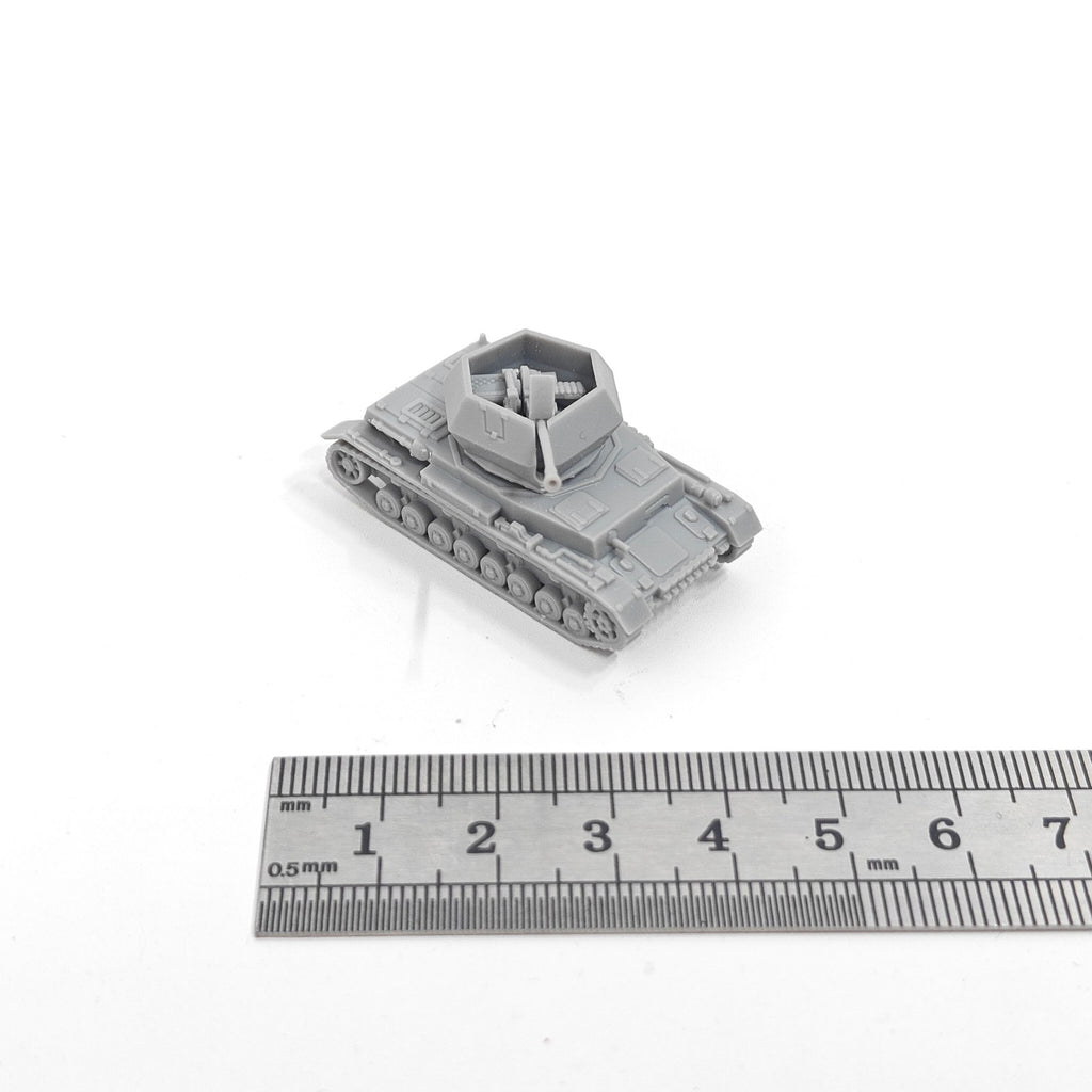 German Flakpanzer IV Ostwind SPAAG,3D Printed,1/144 Scale Mini Tank Model,Resin