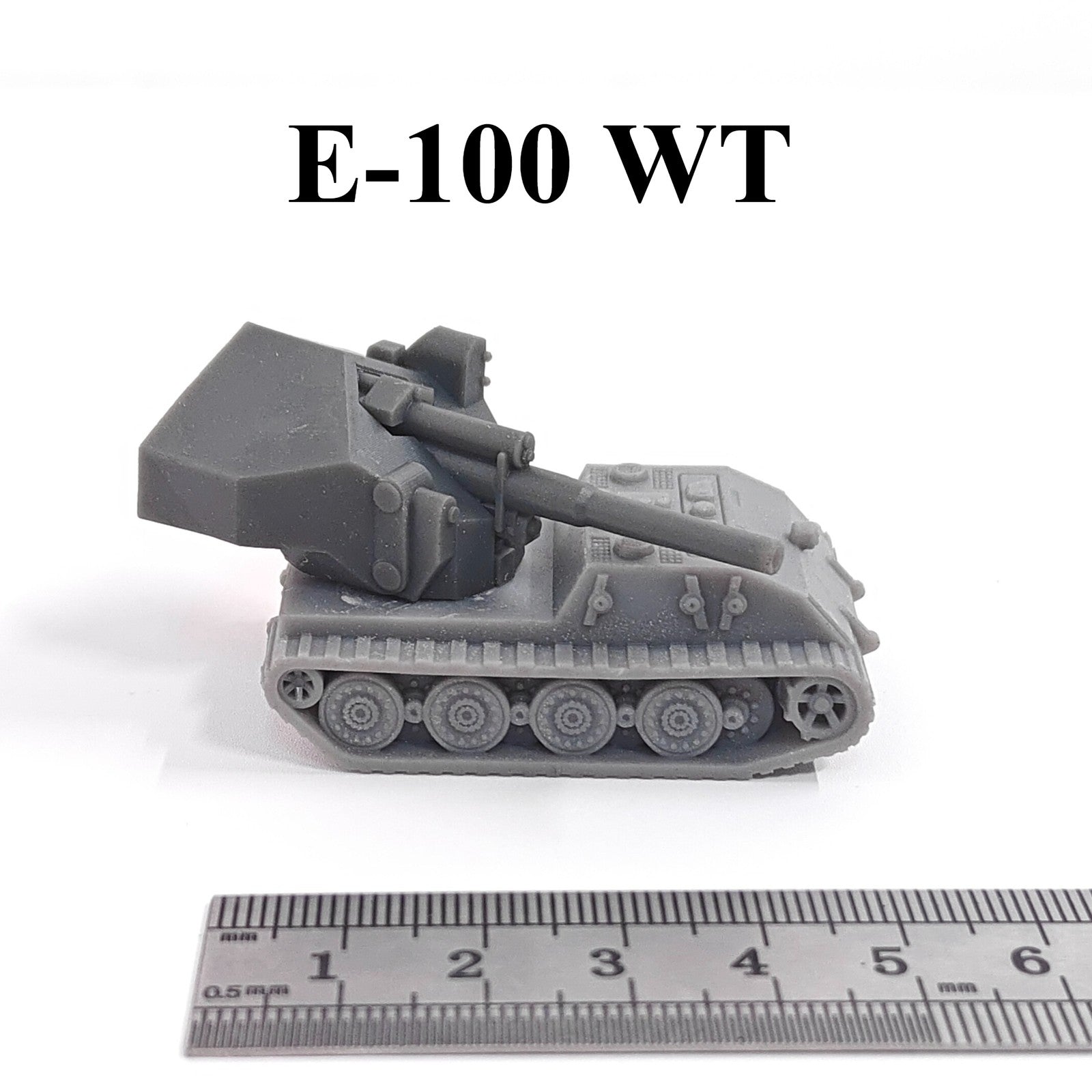 German E-100 WT Tank Destroyer,3D Printed,1/144 Scale Mini Tank Model,Resin