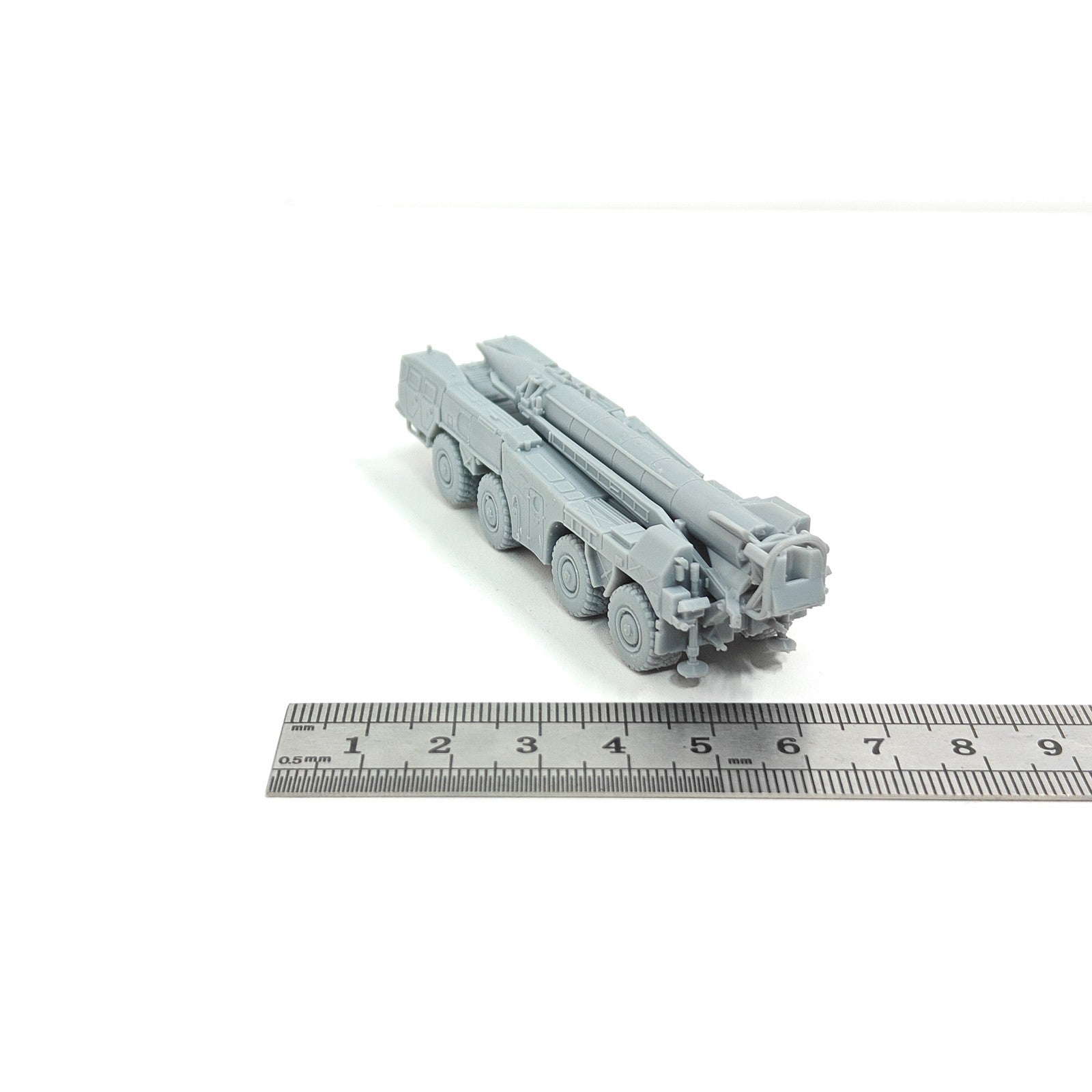 Soviet Scud Missile TEL Vehicle,3D Printed,1/144 Scale Mini Model,Resin