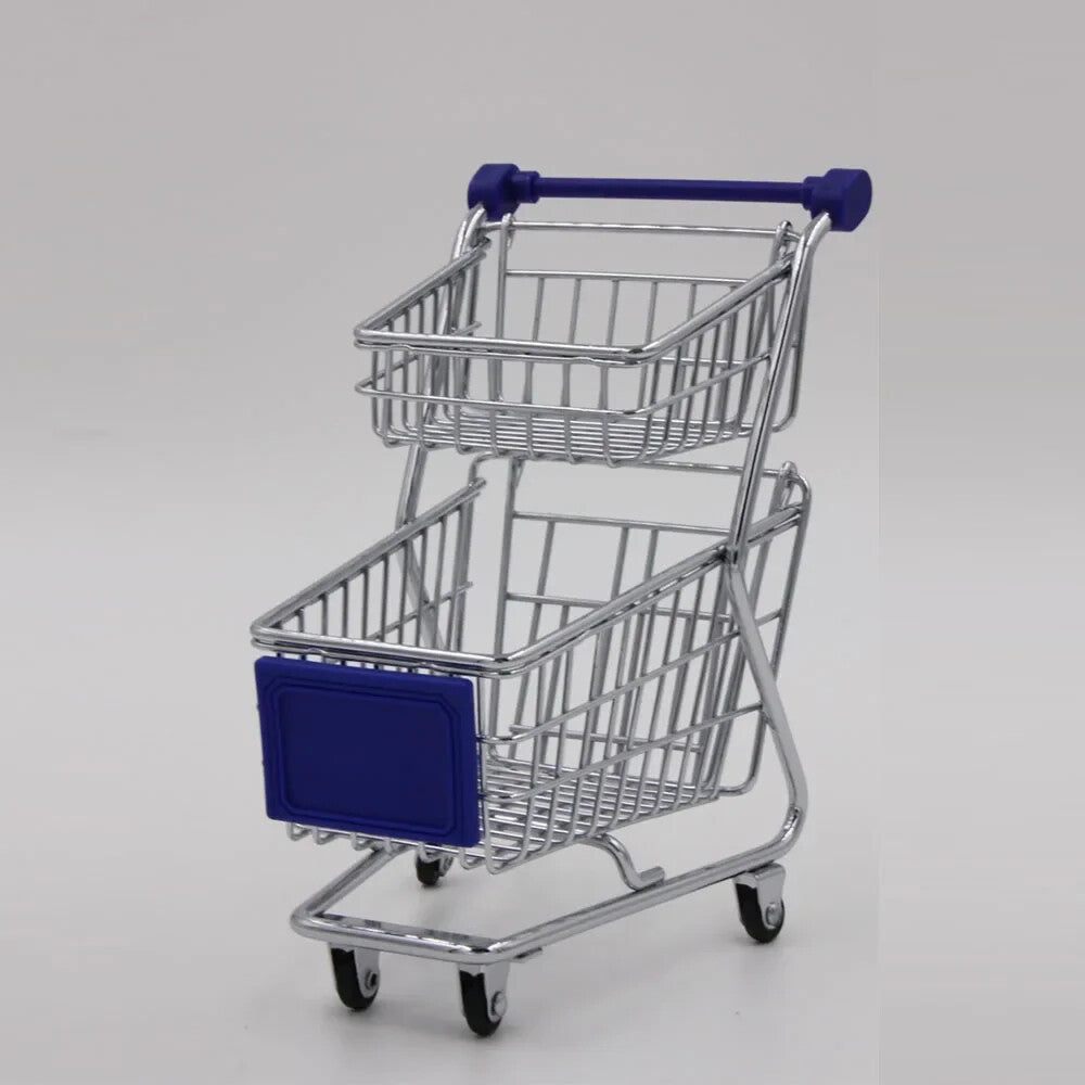 1/6 Scale Metal Shopping Cart with 2 Layers for 12" Action Figure Model
