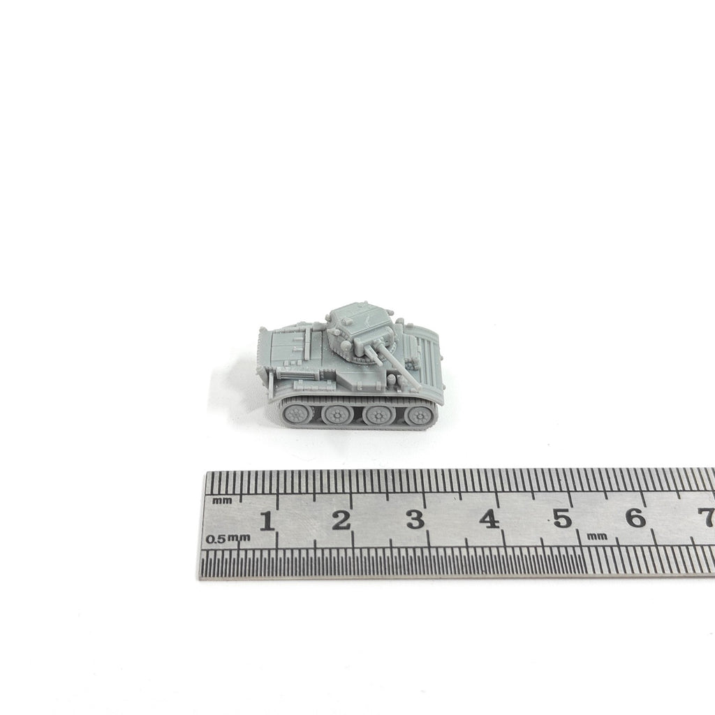 WWII UK Army A17 Tetrarch Tank,3D Printed,1/144 Scale Mini Tank Model,Resin