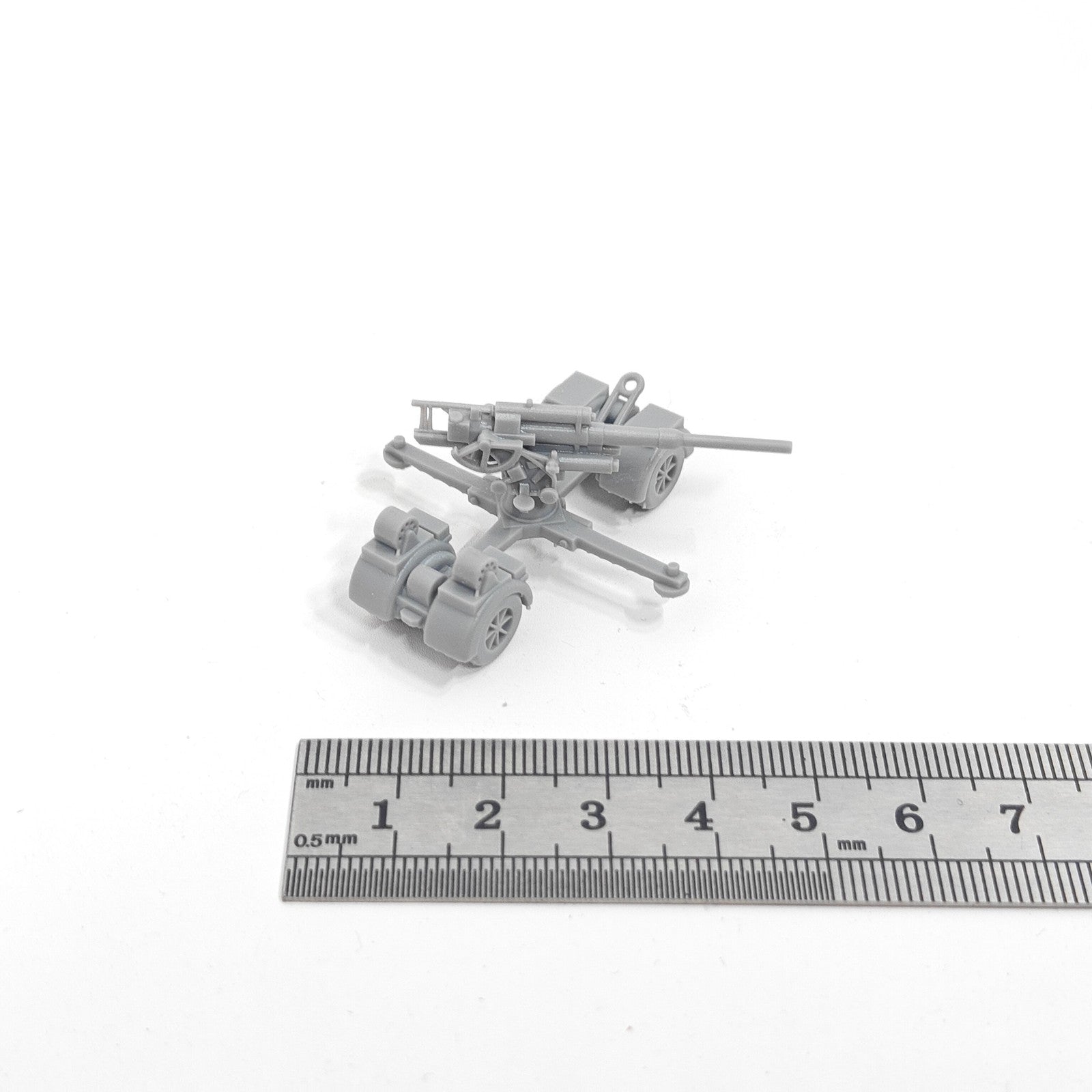 German 88 MM Flak 36 with Sd.Anh. 202,3D Printed,1/144 Scale Mini Model,Resin