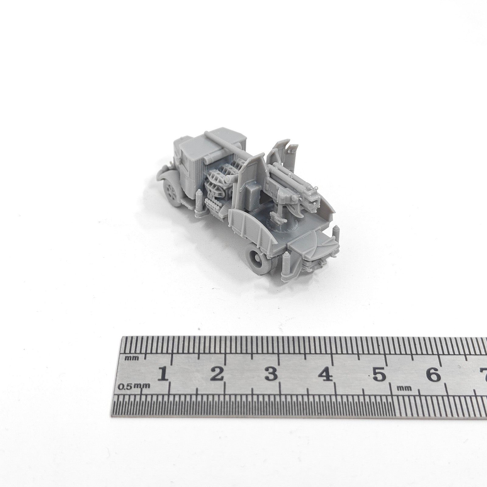 Italian 3RO 90/53 Antiaircraft Gun,3D Printed,1/144 Scale Mini Tank Model,Resin