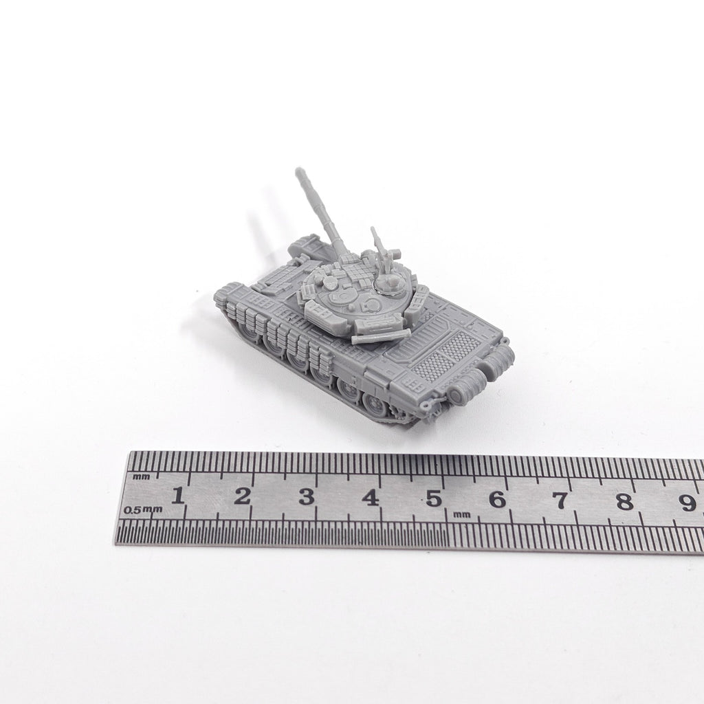 Soviet T-72BV Main Battle Tank,3D Printed,1/144 Scale Mini Tank Model,Resin