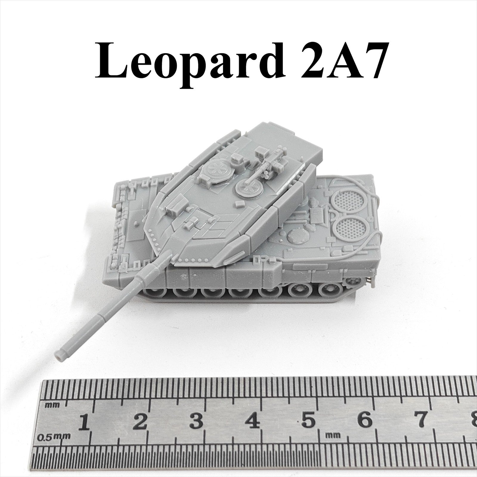 German Leopard 2A7 Main Battle Tank,3D Printed,1/144 Scale Mini Tank Model,Resin