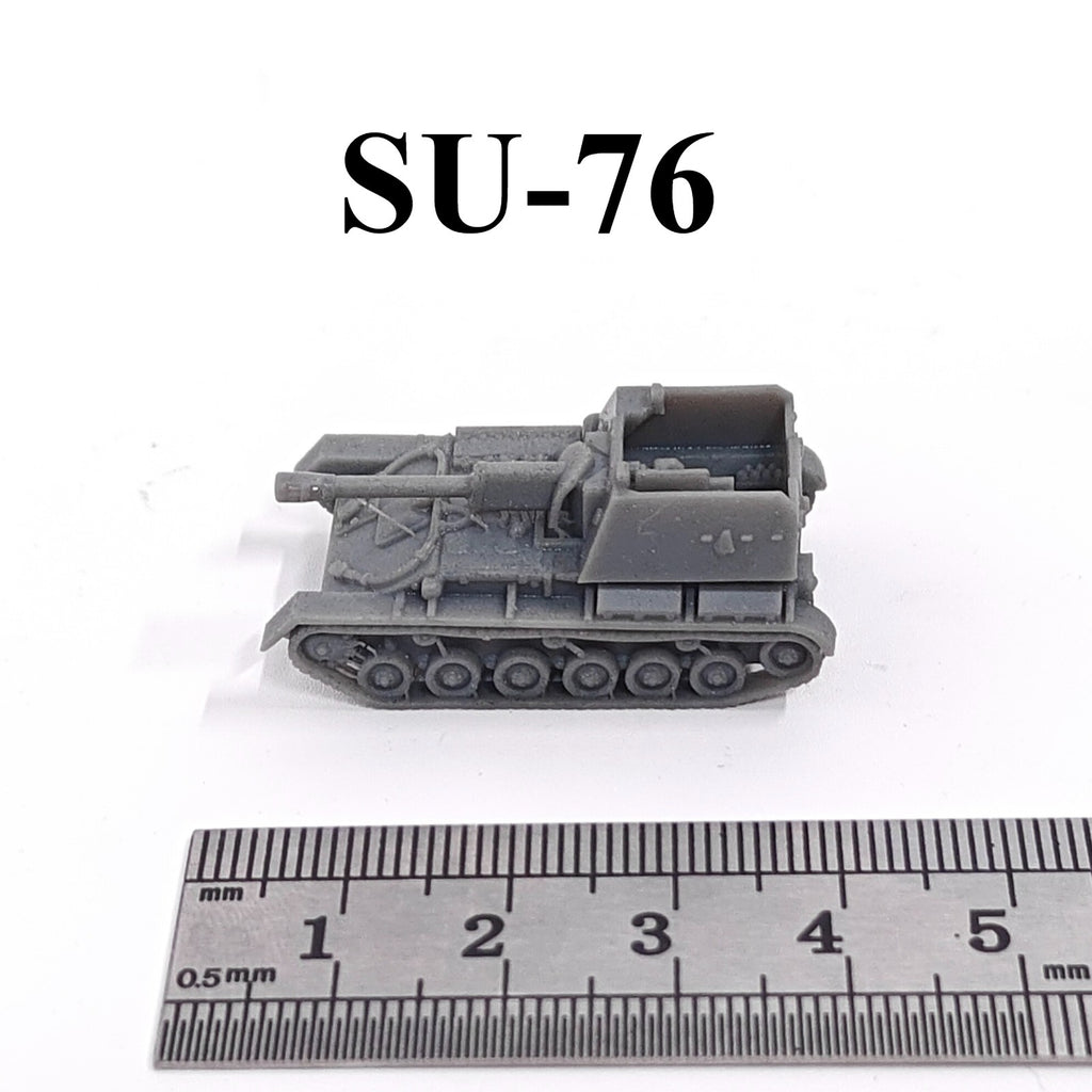WWII Soviet SU-76 Tank Destroyer,3D Printed,1/144 Scale Mini Tank Model,Resin