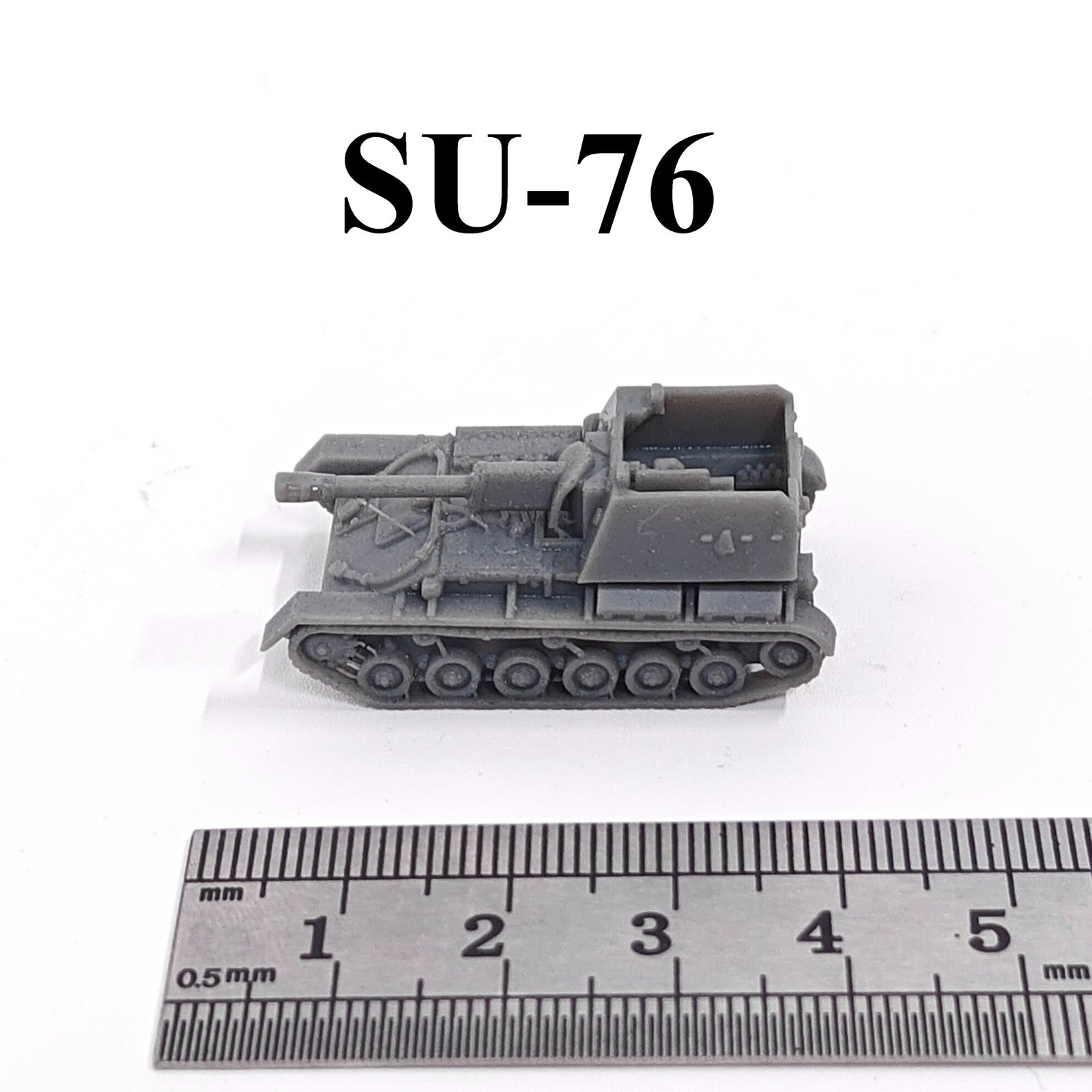 WWII Soviet SU-76 Tank Destroyer,3D Printed,1/144 Scale Mini Tank Model,Resin