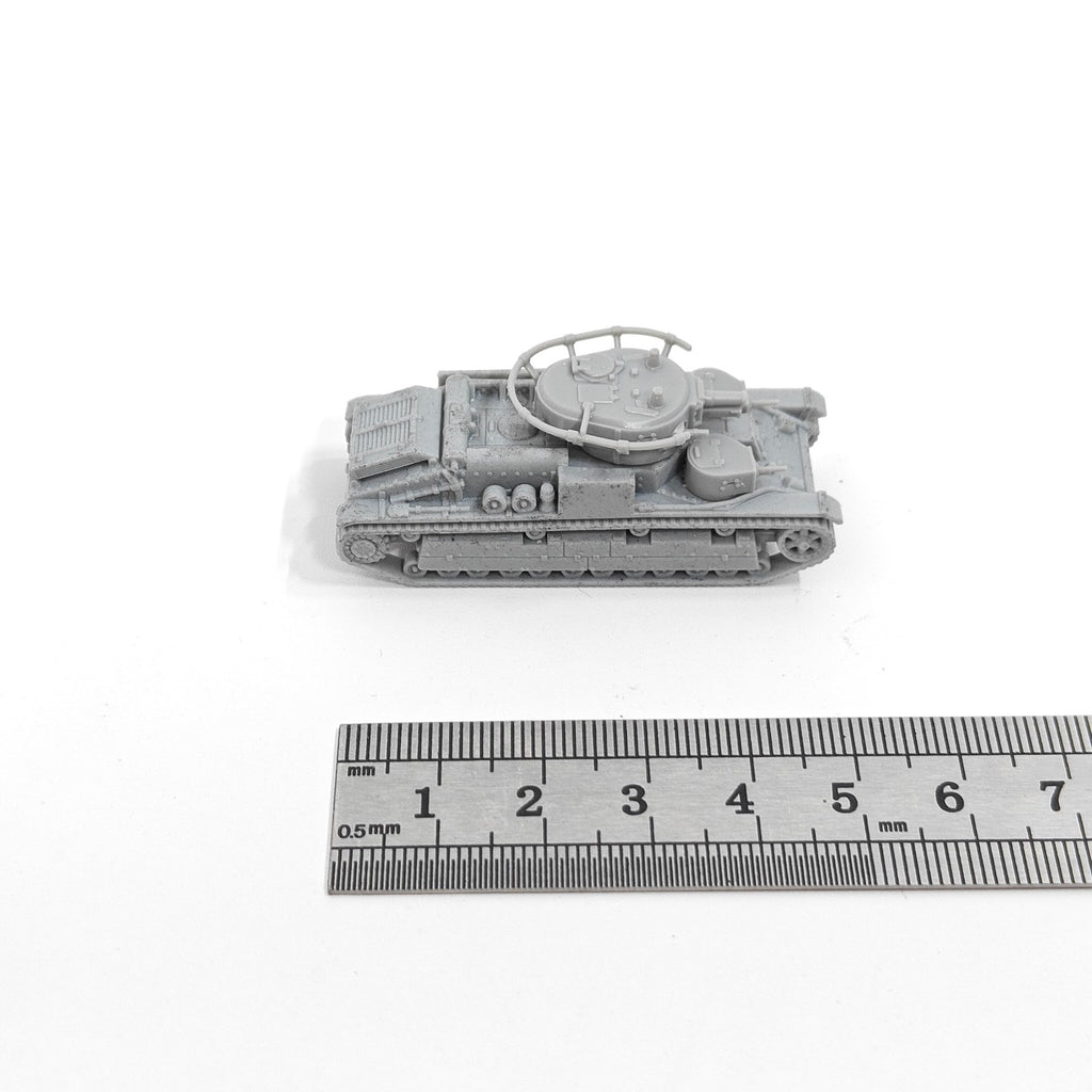 WWII Soviet T-28 Medium Tank,3D Printed,1/144 Scale Mini Tank Model,Resin