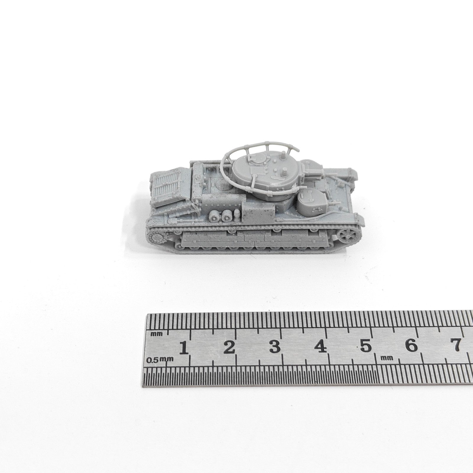 WWII Soviet T-28 Medium Tank,3D Printed,1/144 Scale Mini Tank Model,Resin