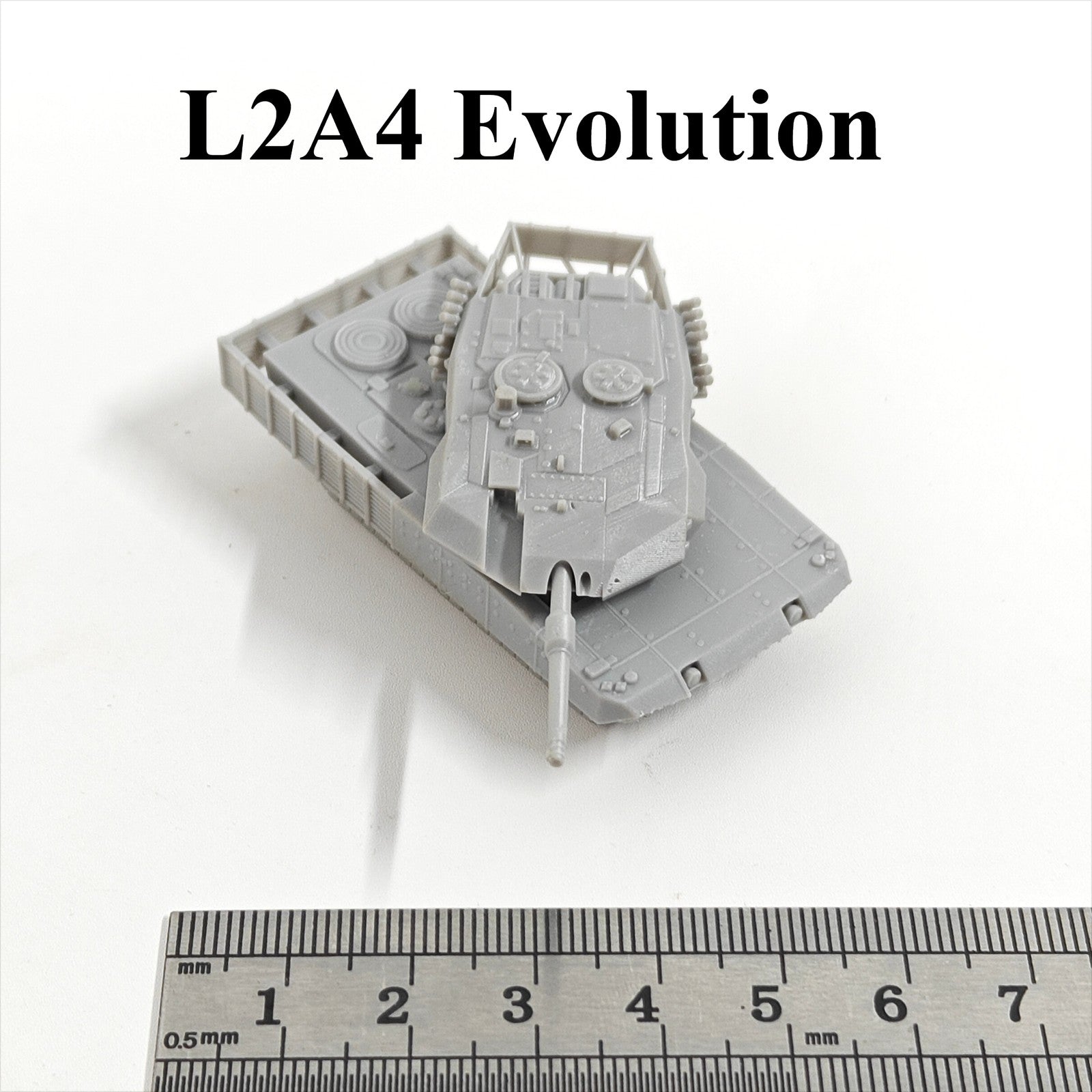 German L2A4 Evolution Main Battle Tank,3D Printed,1/144 Scale Tank Model,Resin