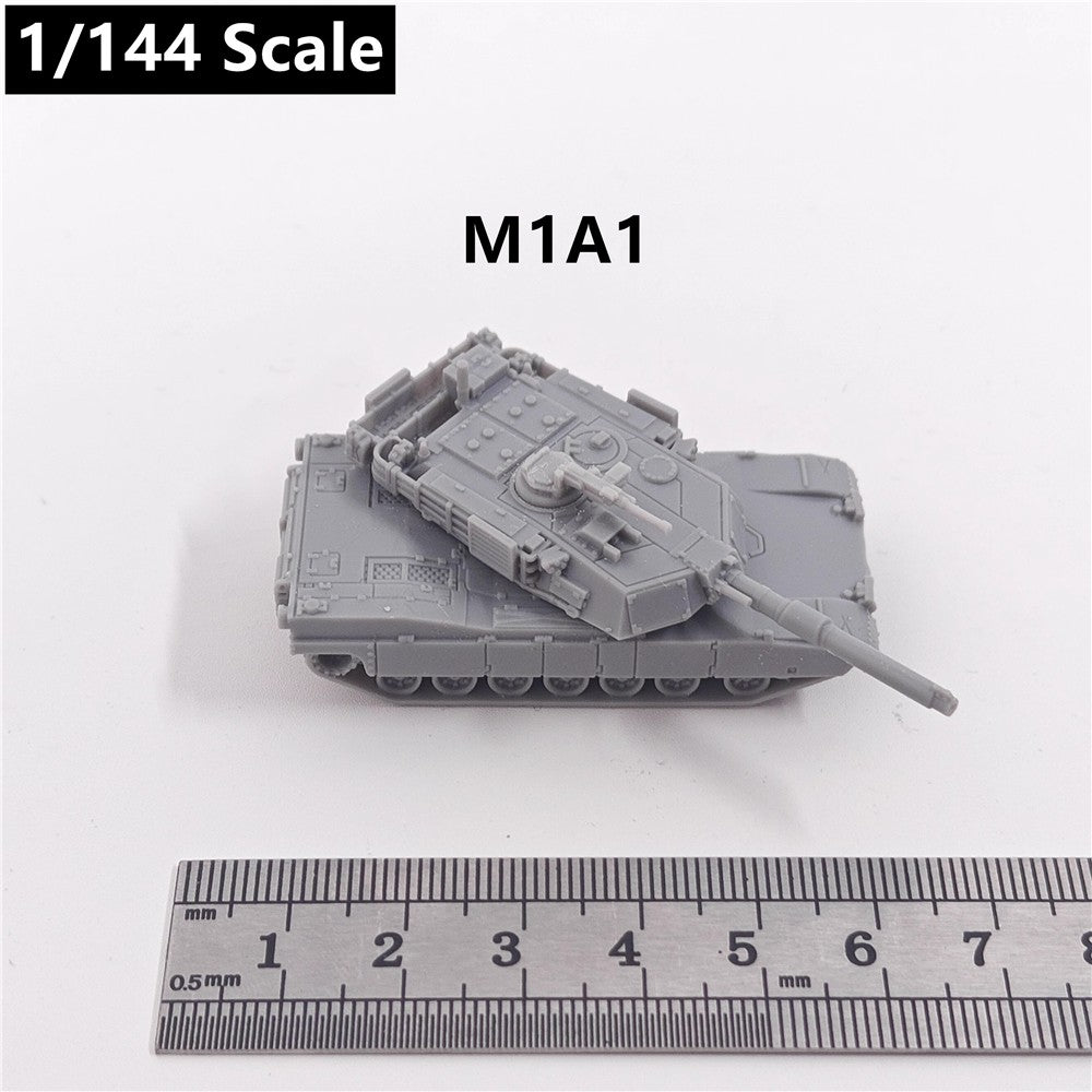 U.S. Army M1A1 Abrams Tank, 3D Printed ,1/144 Scale Mini Tank Model,Resin