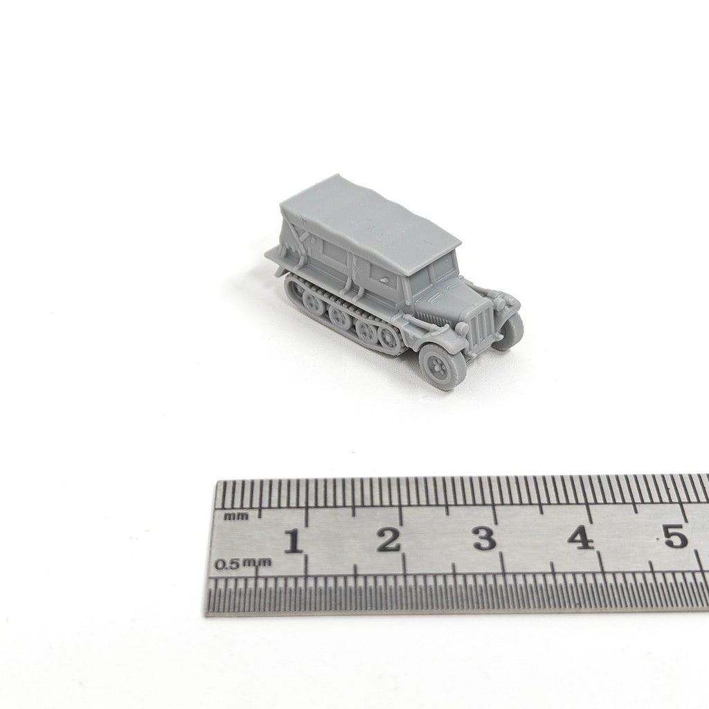 WWII German Sd.Kfz. 10 Tractor,3D Printed,1/144 Scale Mini Tank Model,Resin