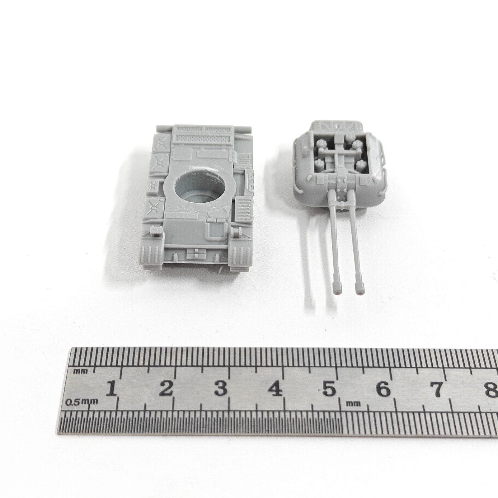 Soviet ZSU-57-2 SPAAG,3D Printed,1/144 Scale Mini Tank Model,Resin