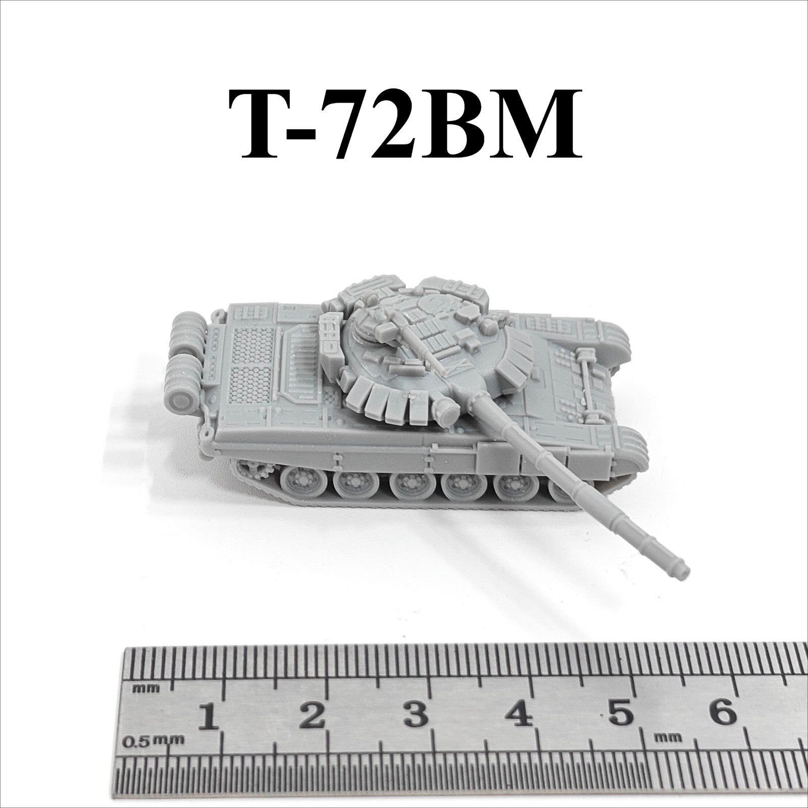 Soviet T-72BM Main Battle Tank,3D Printed,1/144 Scale Mini Tank Model,Resin