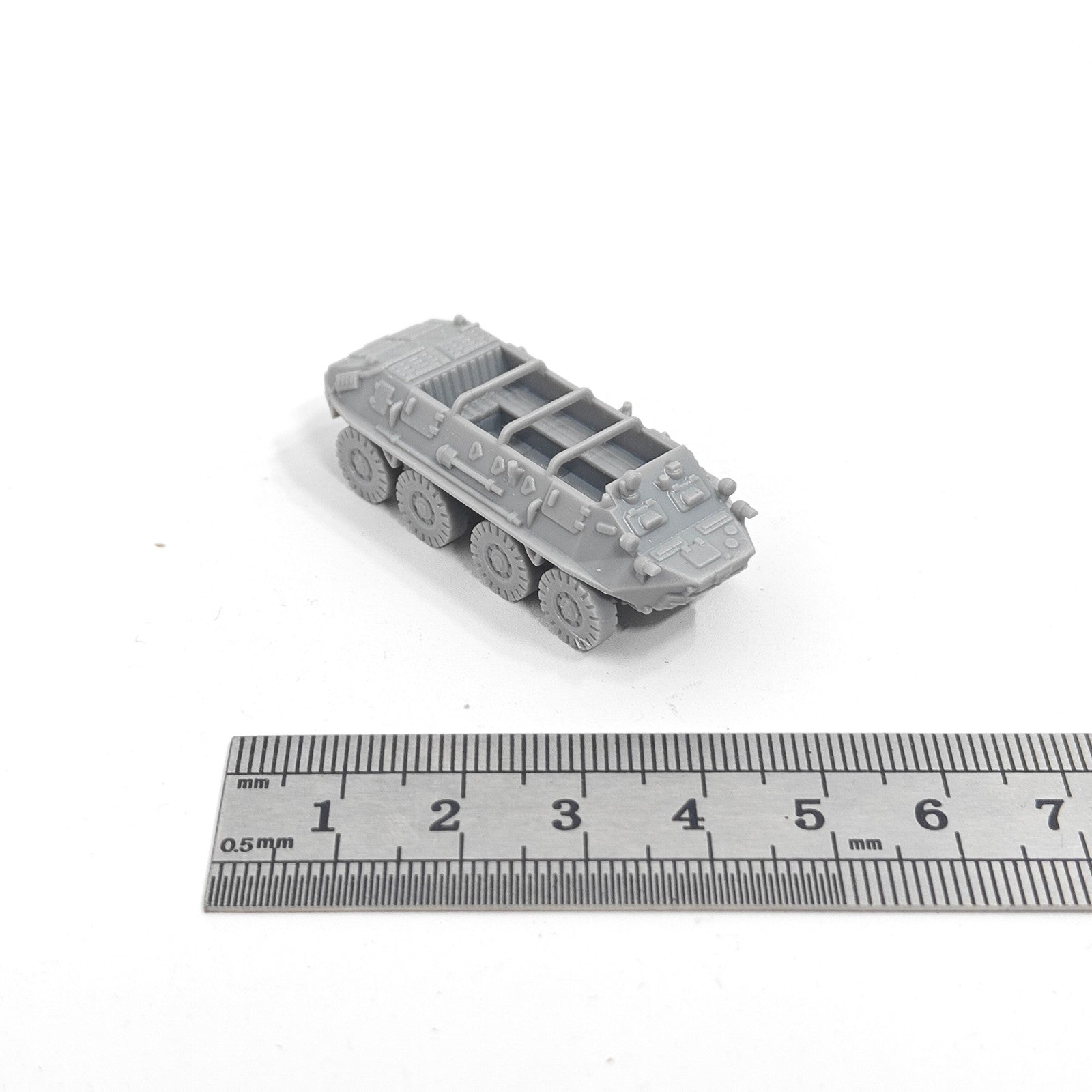 Soviet BTR-60P  APC,3D Printed,1/144 Scale Mini Tank Model,Resin