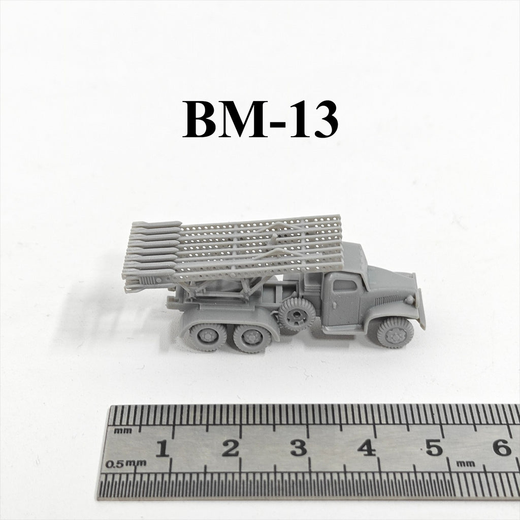 WWII Soviet BM-13 Rocket Artillery,3D Printed,1/144 Scale Mini Tank Model,Resin