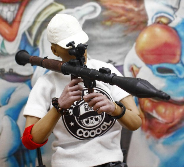 1/6 Scale Mini Gun Model, HK416 MP40 AK47 SVD TAC-50 M46 G36 PKP M240 Machine Gun，Plastic, Black,Easy To Assemble,For 12'' Action Figure