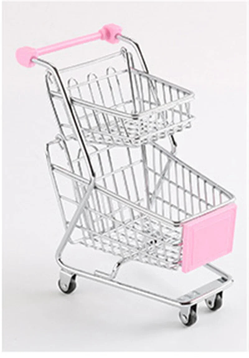 1/6 Scale Metal Shopping Cart with 2 Layers for 12" Action Figure Model